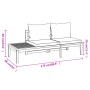 Set muebles de jardín 4 pzas cojines crema madera de acacia de , Conjuntos de jardín - Ref: Foro24-3087276, Precio: 592,17 €,...