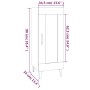 Aparador de madera contrachapada blanco 34,5x34x90 cm de , Aparadores - Ref: Foro24-812402, Precio: 57,05 €, Descuento: %