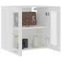 Armario colgante vidrio y madera ingeniería blanco 60x31x60 cm de vidaXL, Armarios de cocina - Ref: Foro24-802521, Precio: 58...