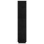Estantería/divisor de espacios pino negra 80x35x167 cm de , Librerías y estanterías - Ref: Foro24-810898, Precio: 103,48 €, D...