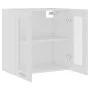 Armario colgante vidrio y madera ingeniería blanco 60x31x60 cm de vidaXL, Armarios de cocina - Ref: Foro24-802521, Precio: 58...