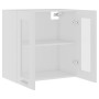 Armario colgante vidrio y madera ingeniería blanco 60x31x60 cm de vidaXL, Armarios de cocina - Ref: Foro24-802521, Precio: 59...