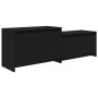 Mueble para TV madera contrachapada negro 146,5x35x50 cm de , Muebles TV - Ref: Foro24-809810, Precio: 72,53 €, Descuento: %
