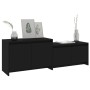 Mueble para TV madera contrachapada negro 146,5x35x50 cm de , Muebles TV - Ref: Foro24-809810, Precio: 72,53 €, Descuento: %