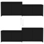 Mueble para TV madera contrachapada negro 146,5x35x50 cm de , Muebles TV - Ref: Foro24-809810, Precio: 72,53 €, Descuento: %