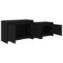 Mueble para TV madera contrachapada negro 146,5x35x50 cm de , Muebles TV - Ref: Foro24-809810, Precio: 72,53 €, Descuento: %