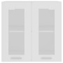 Armario colgante vidrio y madera ingeniería blanco 60x31x60 cm de vidaXL, Armarios de cocina - Ref: Foro24-802521, Precio: 59...