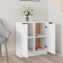 Aparadores 2 uds madera contrachapada blanco brillo 30x30x70 cm de , Aparadores - Ref: Foro24-811146, Precio: 66,79 €, Descue...