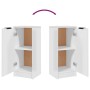 Aparadores 2 uds madera contrachapada blanco brillo 30x30x70 cm de , Aparadores - Ref: Foro24-811146, Precio: 66,79 €, Descue...