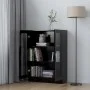 Vitrina de madera contrachapada negro 82,5x30,5x115 cm de vidaXL, Librerías y estanterías - Ref: Foro24-802751, Precio: 90,44...