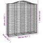 Cestas de gaviones 5 uds forma de arco hierro 200x50x200/220 cm de , Maceteros y jardineras - Ref: Foro24-3145748, Precio: 75...