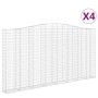 Cestas de gaviones 4 uds forma de arco hierro 400x30x200/220 cm de , Maceteros y jardineras - Ref: Foro24-3145893, Precio: 94...