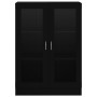 Vitrina de madera contrachapada negro 82,5x30,5x115 cm de vidaXL, Librerías y estanterías - Ref: Foro24-802751, Precio: 91,69...