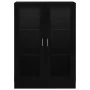 Vitrina de madera contrachapada negro 82,5x30,5x115 cm de vidaXL, Librerías y estanterías - Ref: Foro24-802751, Precio: 90,44...