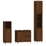 Set de muebles baño 3 pzas madera contrachapada roble marrón de , Muebles de baño - Ref: Foro24-3190220, Precio: 184,56 €, De...