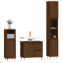 Set de muebles baño 3 pzas madera contrachapada roble marrón de , Muebles de baño - Ref: Foro24-3190220, Precio: 184,56 €, De...