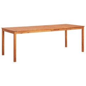 Mesa de jardín madera maciza de acacia 215x90x74 cm de , Mesas de jardín - Ref: Foro24-45963, Precio: 340,12 €, Descuento: %