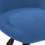 Silla de oficina giratoria de terciopelo azul de , Sillas de oficina - Ref: Foro24-335488, Precio: 95,93 €, Descuento: %