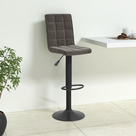 Taburete de cocina de terciopelo gris oscuro de , Taburetes de cocina - Ref: Foro24-335753, Precio: 84,54 €, Descuento: %