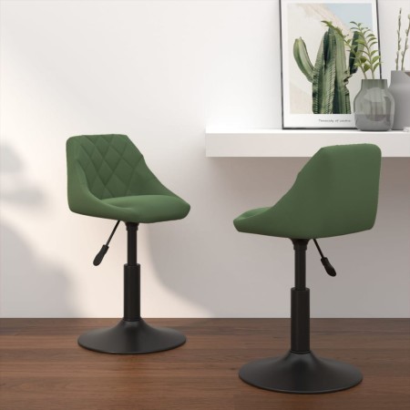 Sillas de comedor giratorias 2 unidades terciopelo verde oscuro de , Sillas de comedor - Ref: Foro24-335330, Precio: 99,78 €,...