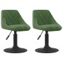 Sillas de comedor giratorias 2 unidades terciopelo verde oscuro de , Sillas de comedor - Ref: Foro24-335330, Precio: 99,78 €,...