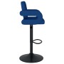 Taburetes de cocina 2 unidades tela azul de , Taburetes de cocina - Ref: Foro24-335621, Precio: 168,83 €, Descuento: %