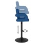 Taburetes de cocina 2 unidades tela azul de , Taburetes de cocina - Ref: Foro24-335621, Precio: 168,83 €, Descuento: %