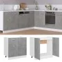 Armario debajo fregadero madera contrachapada gris 80x46x81,5cm de vidaXL, Armarios de cocina - Ref: Foro24-801200, Precio: 9...