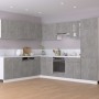 Armario debajo fregadero madera contrachapada gris 80x46x81,5cm de vidaXL, Armarios de cocina - Ref: Foro24-801200, Precio: 9...