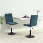 Sillas de comedor giratorias 2 uds terciopelo azul de , Sillas de comedor - Ref: Foro24-335745, Precio: 108,51 €, Descuento: %