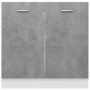 Armario debajo fregadero madera contrachapada gris 80x46x81,5cm de vidaXL, Armarios de cocina - Ref: Foro24-801200, Precio: 9...