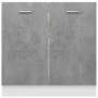 Armario debajo fregadero madera contrachapada gris 80x46x81,5cm de vidaXL, Armarios de cocina - Ref: Foro24-801200, Precio: 9...