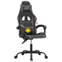 Silla gaming giratoria cuero sintético negro y gris de , Sillones para videojuegos - Ref: Foro24-349571, Precio: 105,25 €, De...