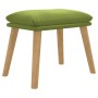 Reposapiés de terciopelo verde claro 45x29,5x35 cm de , Otomanas - Ref: Foro24-341438, Precio: 34,17 €, Descuento: %