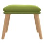 Reposapiés de terciopelo verde claro 45x29,5x35 cm de , Otomanas - Ref: Foro24-341438, Precio: 34,17 €, Descuento: %