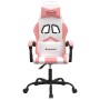 Silla gaming giratoria cuero sintético blanco y rosa de , Sillones para videojuegos - Ref: Foro24-349600, Precio: 105,26 €, D...