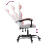 Silla gaming giratoria cuero sintético blanco y rosa de , Sillones para videojuegos - Ref: Foro24-349600, Precio: 105,26 €, D...