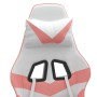 Silla gaming giratoria cuero sintético blanco y rosa de , Sillones para videojuegos - Ref: Foro24-349552, Precio: 104,19 €, D...
