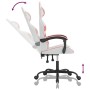 Silla gaming giratoria cuero sintético blanco y rosa de , Sillones para videojuegos - Ref: Foro24-349552, Precio: 104,19 €, D...