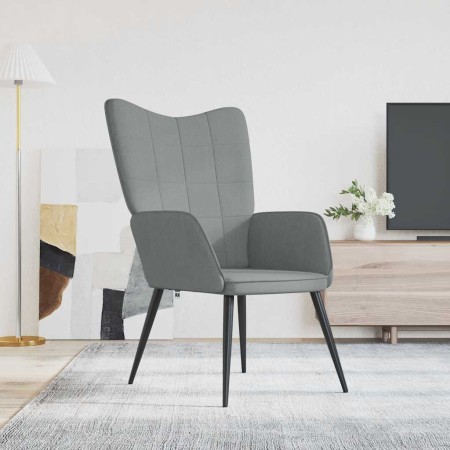 Sillón de relax de tela gris claro de , Sillones - Ref: Foro24-327941, Precio: 94,20 €, Descuento: %