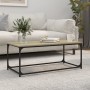 Mesa de centro madera y hierro roble Sonoma 102x50x40 cm de , Mesas de centro - Ref: Foro24-823298, Precio: 46,98 €, Descuent...
