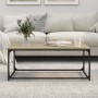 Mesa de centro madera y hierro roble Sonoma 102x50x40 cm de , Mesas de centro - Ref: Foro24-823298, Precio: 46,98 €, Descuent...
