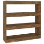 Estantería/divisor de espacios roble ahumado 100x30x103 cm de , Librerías y estanterías - Ref: Foro24-813632, Precio: 90,39 €...