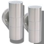 Lámpara de exterior 2 uds acero ascendente/descendente de , Iluminación de exterior - Ref: Foro24-42415, Precio: 54,03 €, Des...