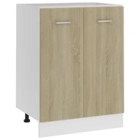 Armario inferior cocina contrachapada color roble 60x46x81,5 cm de vidaXL, Armarios de cocina - Ref: Foro24-801191, Precio: 6...