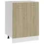 Armario inferior cocina contrachapada color roble 60x46x81,5 cm de vidaXL, Armarios de cocina - Ref: Foro24-801191, Precio: 6...