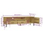 Mueble de TV con patas de metal OSLO madera maciza pino marrón de , Muebles TV - Ref: Foro24-351027, Precio: 132,92 €, Descue...