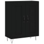 Aparador de madera de ingeniería negro 69,5x34x90 cm de , Aparadores - Ref: Foro24-830189, Precio: 82,89 €, Descuento: %