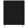 Aparador de madera de ingeniería negro 69,5x34x90 cm de , Aparadores - Ref: Foro24-830189, Precio: 82,89 €, Descuento: %