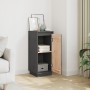 Aparador de madera maciza de pino gris 31,5x34x75 cm de , Aparadores - Ref: Foro24-813354, Precio: 47,09 €, Descuento: %